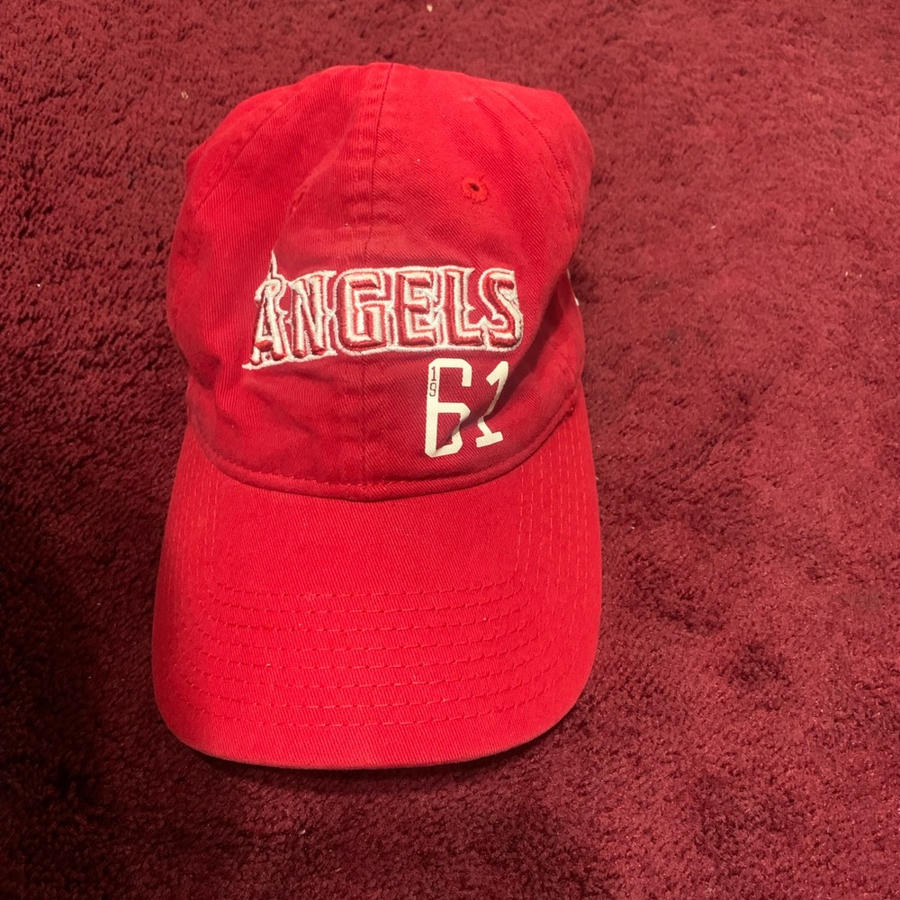 Angels pink VS red cap womens